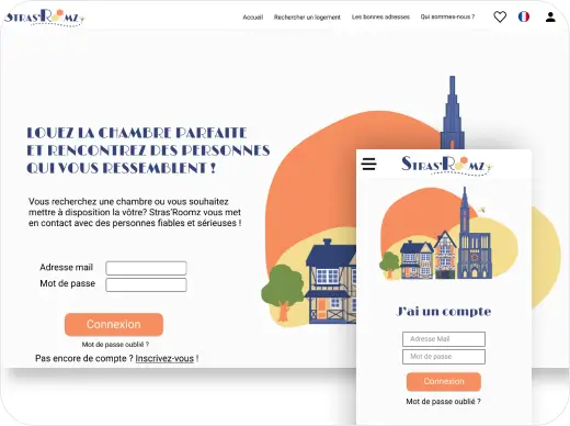 An overview of StrassRoomz, a platform for managing student shared accommodation