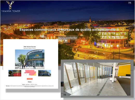 Yawara Tower showcase website, retail spaces in Kehl